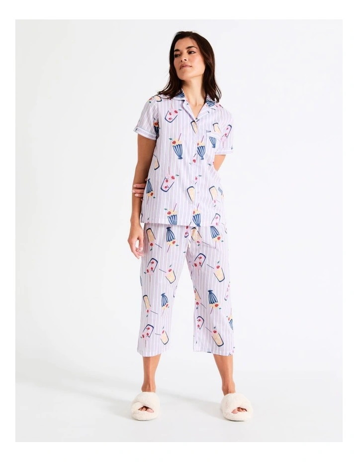 Discount π Soho Organic Cotton 3/4 PJ Set In Blues π€© 6 Discount π Soho Organic Cotton 3/4 PJ Set In Blues π€© - Image 4