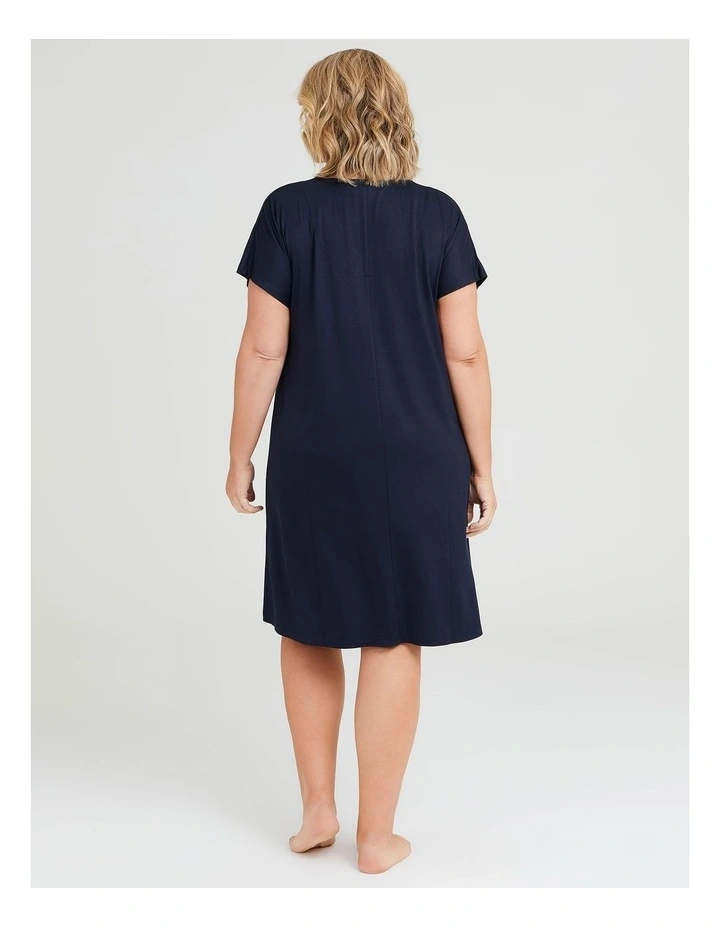 Budget β Taking Shape Bamboo Sunday V-neck Nightie In Navy π 4 Budget β Taking Shape Bamboo Sunday V-neck Nightie In Navy π - Image 2