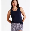 Outlet 👏 Soho Organic Cotton Tank In Navy 😍 -sleepwear-robes Sales unnamed file 344