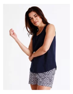Outlet 👏 Soho Organic Cotton Tank In Navy 😍 -sleepwear-robes Sales unnamed file 345