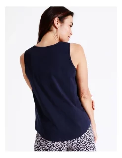 Outlet 👏 Soho Organic Cotton Tank In Navy 😍 -sleepwear-robes Sales unnamed file 346