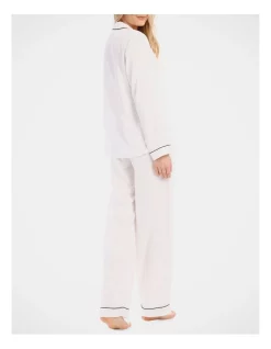 Discount 🥰 Chloe & Lola Basics Long Sleeve Satin Pyjamas Set Ivory 😍 -sleepwear-robes Sales unnamed file 351