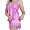 Buy 🥰 Pleasure State Eve Cami & Short Set In Cyclamen 🤩 -sleepwear-robes Sales unnamed file 390