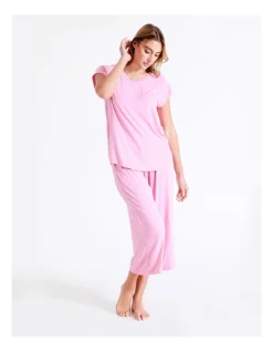 Buy 😍 Chloe & Lola Bamboo Short Sleeve PJ Top In Pink 😉 -sleepwear-robes Sales unnamed file 402