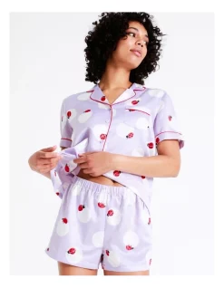 Buy 🎉 Chloe & Lola Novelty Satin Short Sleeve PJ Set In Lt Blue 🎉 -sleepwear-robes Sales unnamed file 41