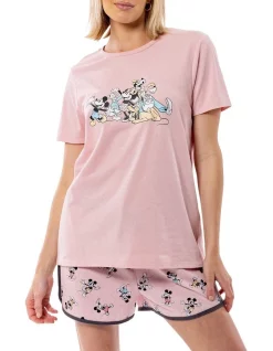 Promo ๐ Mickey Mouse Mickey & Friends PJ Set In Pink ๐