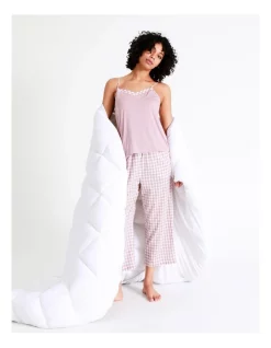 Buy ⌛ Chloe & Lola Spliced Sleep Cami In Rose Gingham 🔥 -sleepwear-robes Sales unnamed file 439