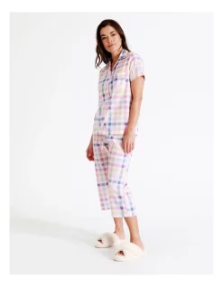 Best Pirce 🛒 Soho Organic Cotton 3/4 PJ Set In Multi 🤩 -sleepwear-robes Sales unnamed file 446