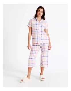 Best Pirce 🛒 Soho Organic Cotton 3/4 PJ Set In Multi 🤩 -sleepwear-robes Sales unnamed file 448