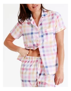 Best Pirce 🛒 Soho Organic Cotton 3/4 PJ Set In Multi 🤩 -sleepwear-robes Sales unnamed file 450