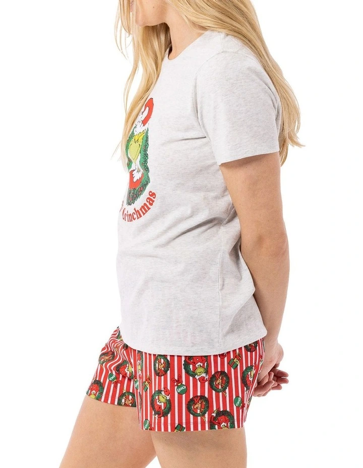Promo π― The Grinch Grinch Fam Jams Merry Grinchmas Cotton Printed Knit Sleep Set In Grey/Red π 5 Promo π― The Grinch Grinch Fam Jams Merry Grinchmas Cotton Printed Knit Sleep Set In Grey/Red π - Image 3