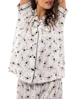 Flash Sale 🎁 Tinkerbell Satin Sleep Set In Cream 🧨 -sleepwear-robes Sales unnamed file 49