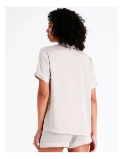 Coupon 😍 Chloe & Lola 🔨 Hammered Satin Short Sleeve PJ Set In Champagne 😀 -sleepwear-robes Sales unnamed file 5