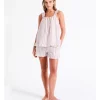 Hot Sale 🛒 Chloe & Lola Frill Hem Sleep Short In Taupe 💯 -sleepwear-robes Sales unnamed file 512