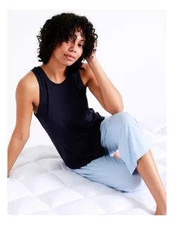 Coupon 🤩 Chloe & Lola Bamboo Tank PJ Top In Navy 🔔 -sleepwear-robes Sales unnamed file 556
