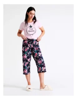 Best Pirce 🧨 Soho Organic Cotton Woven 3/4 Pant In Assorted 🎉 -sleepwear-robes Sales unnamed file 574