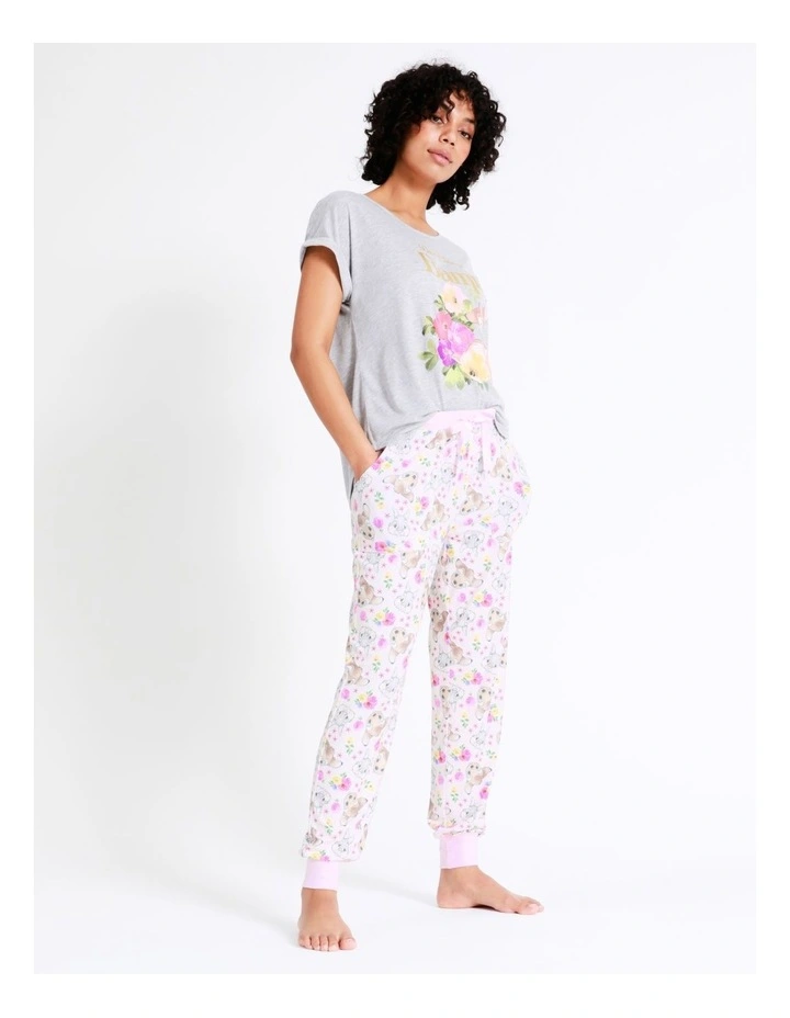 Discount β¨ Bambi Knit Sleep Pant In White Multi π 7 Discount β¨ Bambi Knit Sleep Pant In White Multi π - Image 5