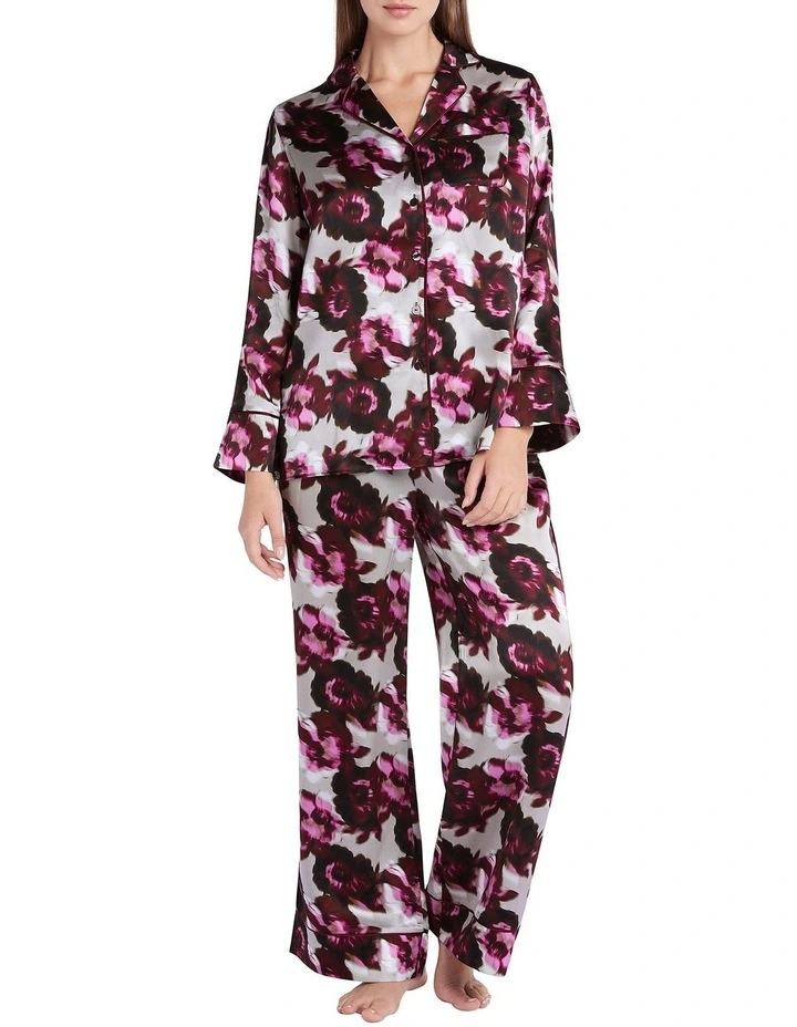 Best deal ⭐ David Lawrence Flore Silk Pyjama Blouse In Plum ⭐ 4 Best deal ⭐ David Lawrence Flore Silk Pyjama Blouse In Plum ⭐ - Image 2