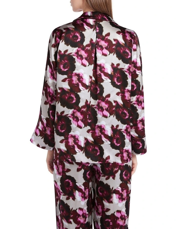 Best deal ⭐ David Lawrence Flore Silk Pyjama Blouse In Plum ⭐ 5 Best deal ⭐ David Lawrence Flore Silk Pyjama Blouse In Plum ⭐ - Image 3