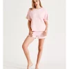 Best deal 🎁 Chloe & Lola Waffle PJ Shorts In Pink 😉 -sleepwear-robes Sales unnamed file 592