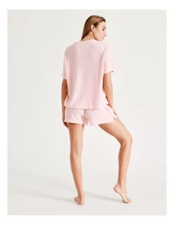 Best deal 🎁 Chloe & Lola Waffle PJ Shorts In Pink 😉 -sleepwear-robes Sales unnamed file 598