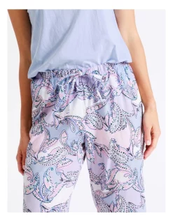 Best reviews of ⌛ Soho Organic Cotton Woven 3/4 Pant In Blue 🌟 -sleepwear-robes Sales unnamed file 609