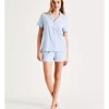 Top 10 ⌛ Chloe & Lola Bamboo Short Sleeve Short PJ Set In Blue 🤩 -sleepwear-robes Sales unnamed file 610
