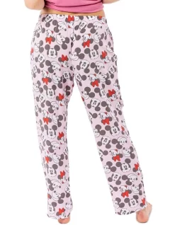 Coupon ⭐ Mickey Mouse Knit Sleep Pant In Pink 💯 -sleepwear-robes Sales unnamed file 628