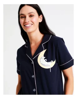 Cheapest 🥰 Soho Sleeping Cats Onesie In Navy 🔔 -sleepwear-robes Sales unnamed file 657