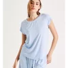 Flash Sale 😉 Chloe & Lola Bamboo Short Sleeve PJ Top In Blue 🎉 -sleepwear-robes Sales unnamed file 663