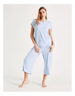 Flash Sale 😉 Chloe & Lola Bamboo Short Sleeve PJ Top In Blue 🎉 -sleepwear-robes Sales unnamed file 664