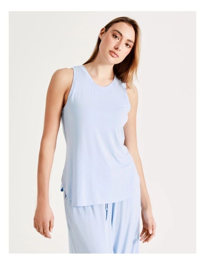 Best Pirce π Chloe & Lola Bamboo Tank PJ Top In Blue π 3 Best Pirce π Chloe & Lola Bamboo Tank PJ Top In Blue π