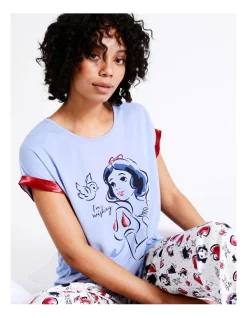 Cheapest 🎉 Snow White Sleep Top In Blue 🧨 -sleepwear-robes Sales unnamed file 751