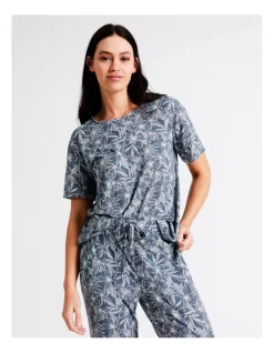 Budget ✨ Soho Short Sleeve Sleep Top In Navy 🔔 -sleepwear-robes Sales unnamed file 759