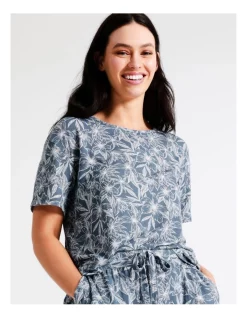 Budget ✨ Soho Short Sleeve Sleep Top In Navy 🔔 -sleepwear-robes Sales unnamed file 761