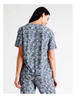 Budget ✨ Soho Short Sleeve Sleep Top In Navy 🔔 -sleepwear-robes Sales unnamed file 762