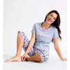 Flash Sale ✨ Soho Organic Cotton Knit Short Sleeve Sleep Top In Blues 🎁 -sleepwear-robes Sales unnamed file 779