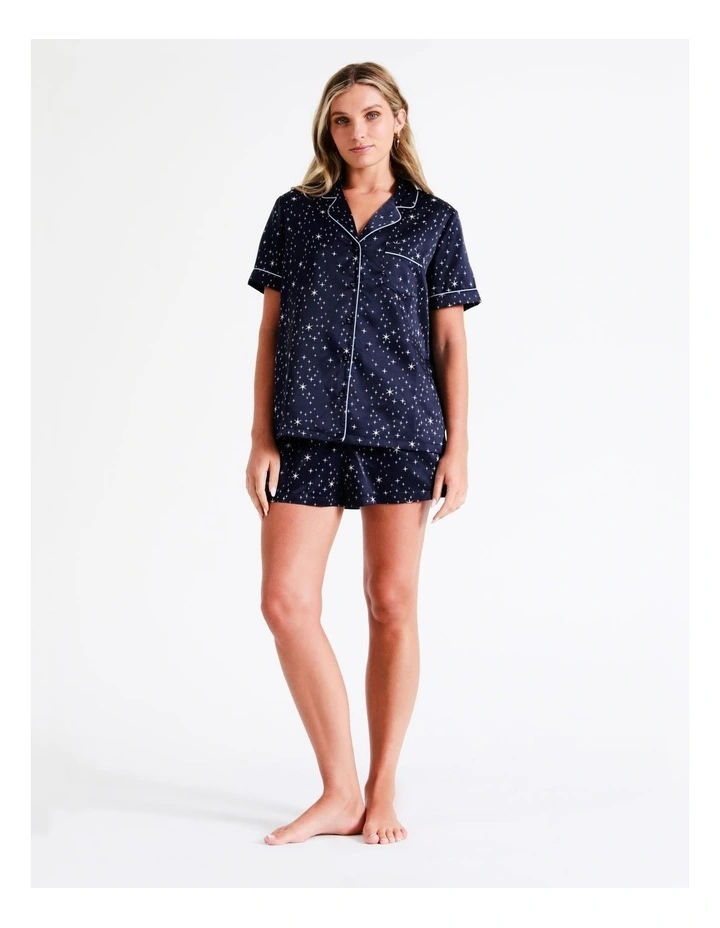 Promo โ Chloe & Lola Satin Short Sleeve PJ Set In Navy ๐ 4 Promo โ Chloe & Lola Satin Short Sleeve PJ Set In Navy ๐ - Image 2