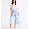 Outlet 🤩 Soho Organic Cotton Knit 3/4 Pant In Blue 😉 -sleepwear-robes Sales unnamed file 811