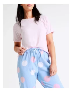 Outlet 🤩 Soho Organic Cotton Knit 3/4 Pant In Blue 😉 -sleepwear-robes Sales unnamed file 814