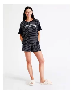 New ✨ Soho Collegiate Boxy Tee In Navy 💯 -sleepwear-robes Sales unnamed file 819