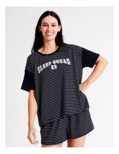 New ✨ Soho Collegiate Boxy Tee In Navy 💯 -sleepwear-robes Sales unnamed file 820