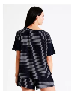 New ✨ Soho Collegiate Boxy Tee In Navy 💯 -sleepwear-robes Sales unnamed file 824