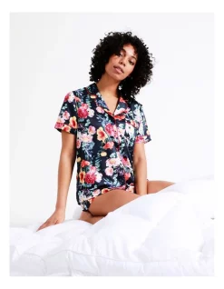 Discount βοΈ Chloe & Lola Novelty Satin Short Sleeve PJ Set In Navy π