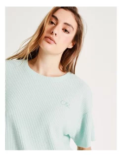 Brand new ✔️ Chloe & Lola Waffle Short Sleeve Top In Mint 💯 -sleepwear-robes Sales unnamed file 849