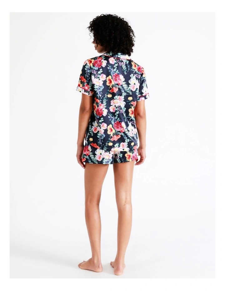 Discount ✔️ Chloe & Lola Novelty Satin Short Sleeve PJ Set In Navy 🛒 9 Discount ✔️ Chloe & Lola Novelty Satin Short Sleeve PJ Set In Navy 🛒 - Image 7