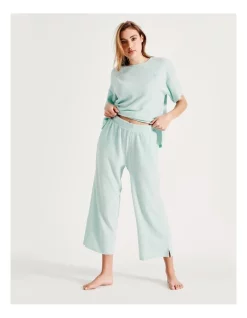 Brand new 😉 Chloe & Lola Waffle PJ 7/8 Pant In Mint 😉 -sleepwear-robes Sales unnamed file 910