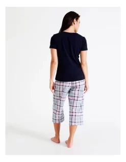 Wholesale ⌛ Soho Organic Cotton Knit Short Sleeve Sleep Top In Navy 👍 -sleepwear-robes Sales unnamed file 916