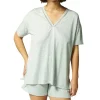 Coupon 🤩 Simone Perele Brume Short Sleeve Top Mineral Grey 🌟 -sleepwear-robes Sales unnamed file 936
