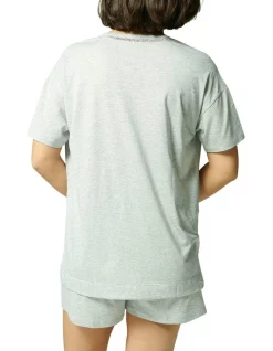 Coupon 🤩 Simone Perele Brume Short Sleeve Top Mineral Grey 🌟 -sleepwear-robes Sales unnamed file 938